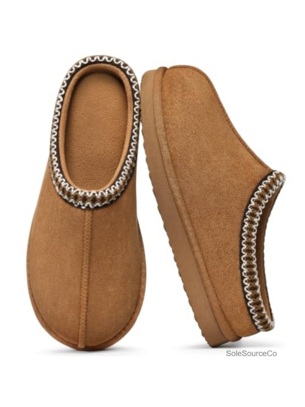 Womens Memory Foam Slip-On House Slippers with Non-Slip Sole Indoor Outdoor